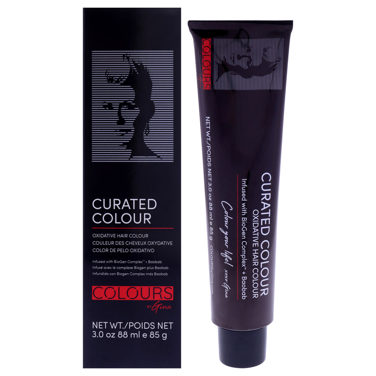 Curated Colour - 3.22-3VV Intense Dark Violet Brow by Colours By Gina for Unisex - 3 oz Hair Color
