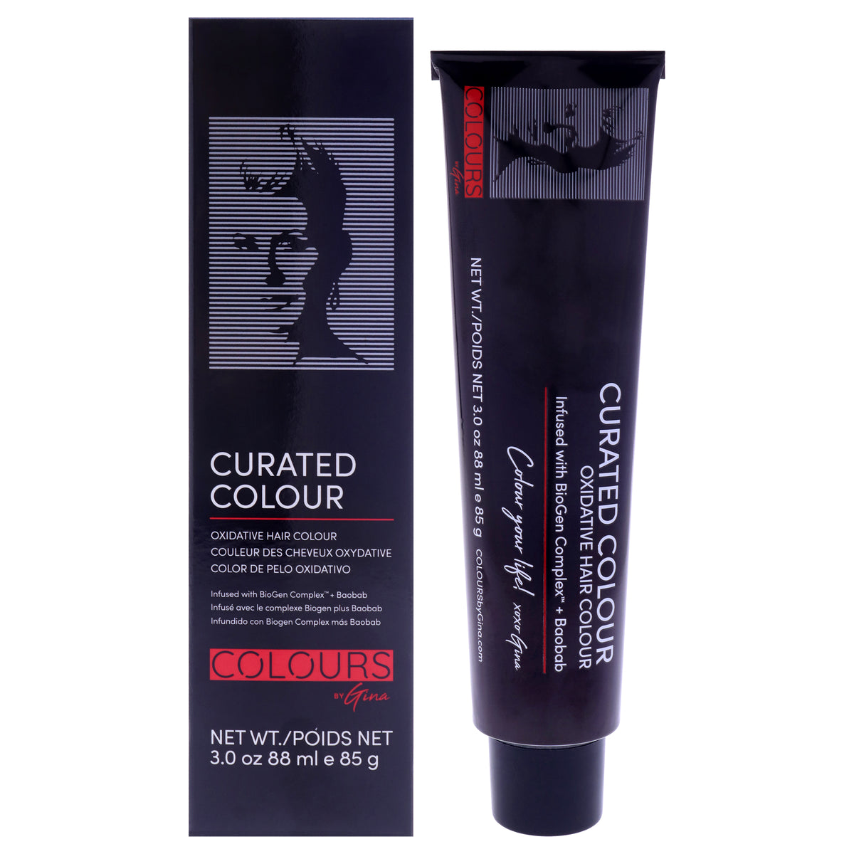 Curated Colour - 4.11-4BB Cool Brown by Colours By Gina for Unisex - 3 oz Hair Color
