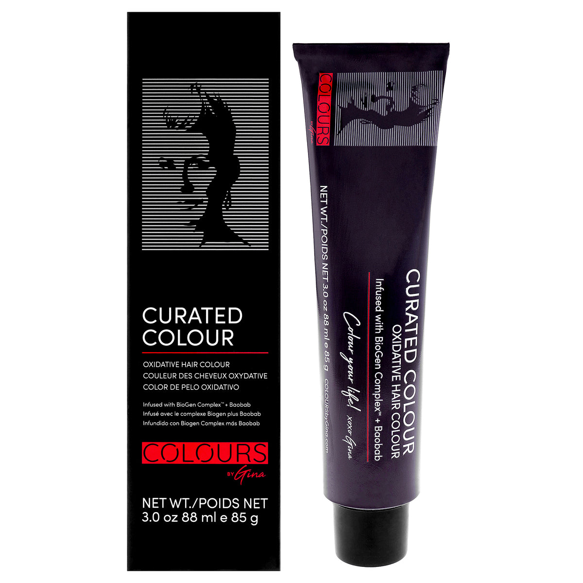 Curated Colour - 6.35-6GM Dark Golden Mahogany by Colours By Gina for Unisex - 3 oz Hair Color