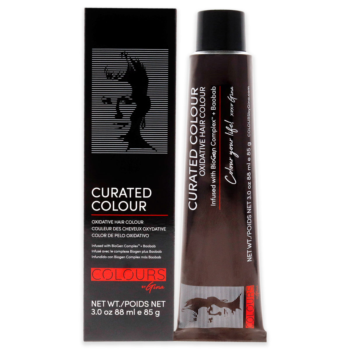 Curated Colour - 8.0-8N Light Natural Blonde by Colours By Gina for Unisex - 3 oz Hair Color