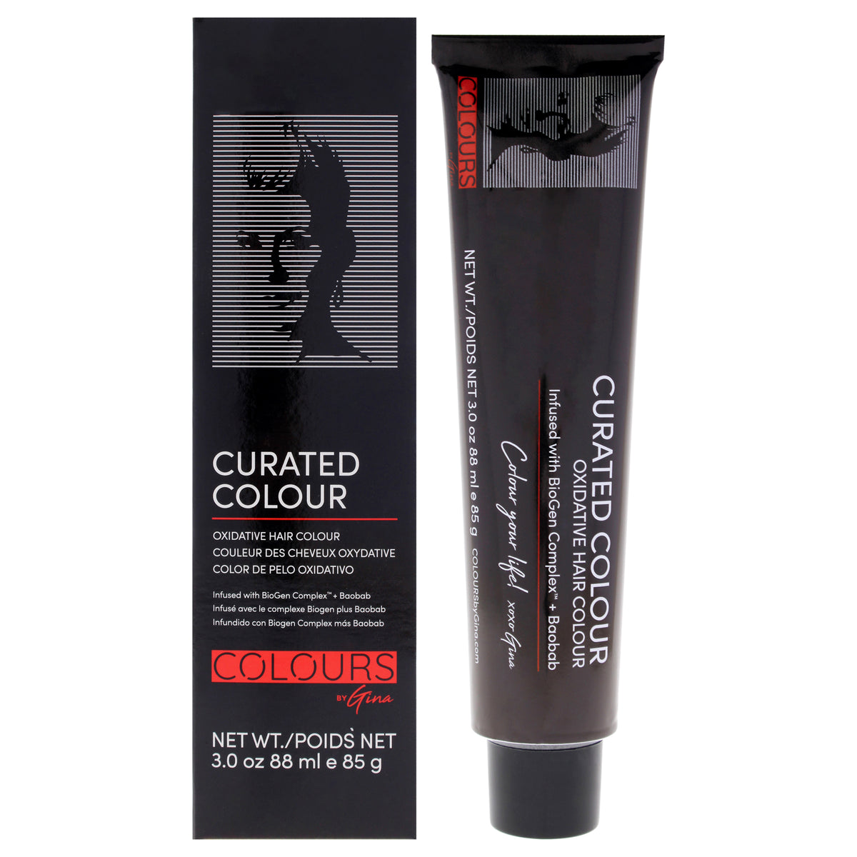 Curated Colour - 8.3-8G Light Golden Blonde by Colours By Gina for Unisex - 3 oz Hair Color