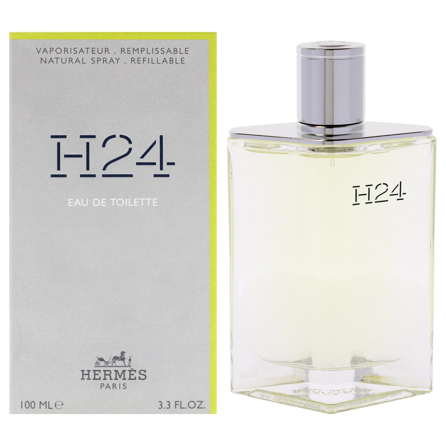 H24 by Hermes for Men - 3.3 oz EDT Spray (Refillable)