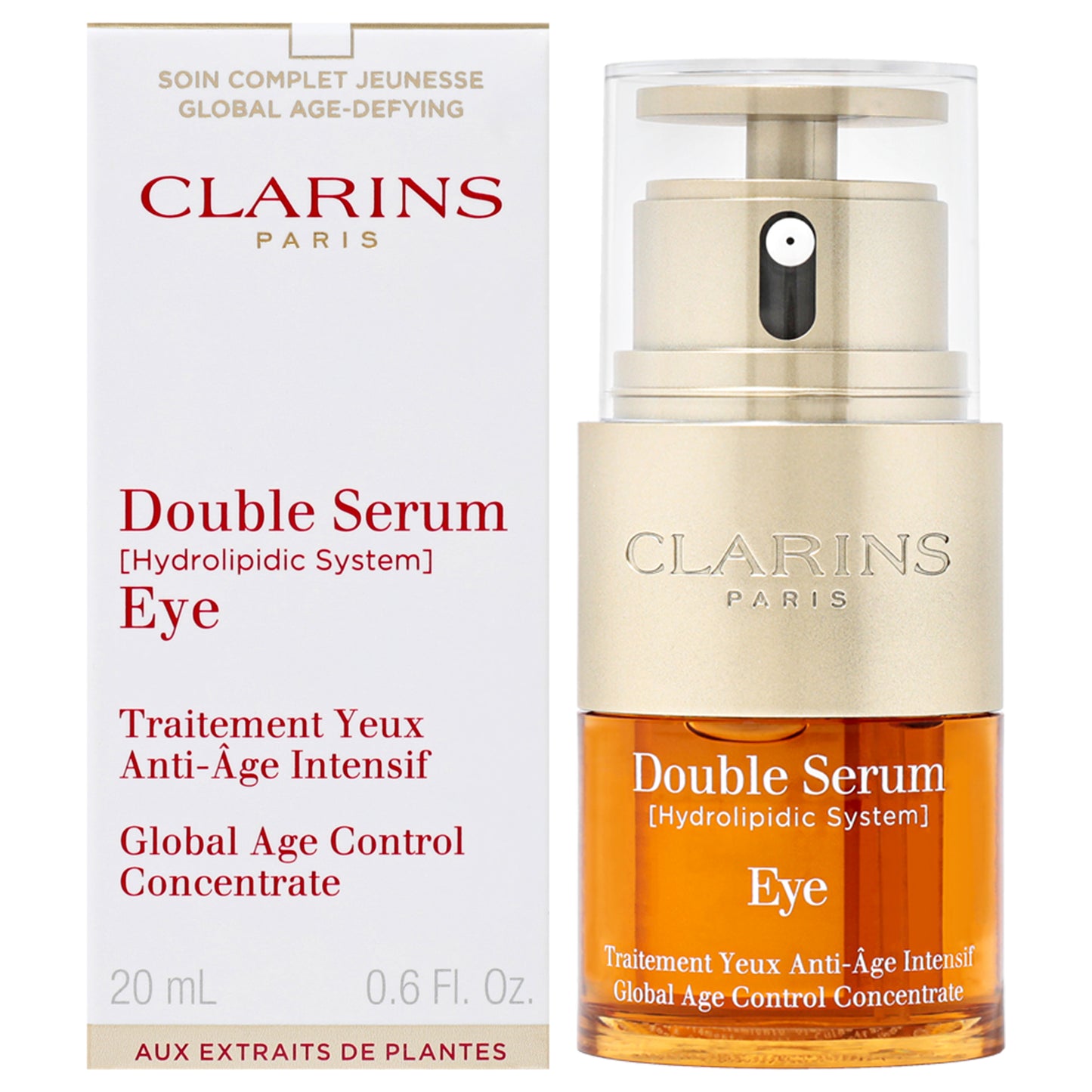 Double Serum Eye Global Age Control Concentrate by Clarins for Women - 0.6 oz Serum