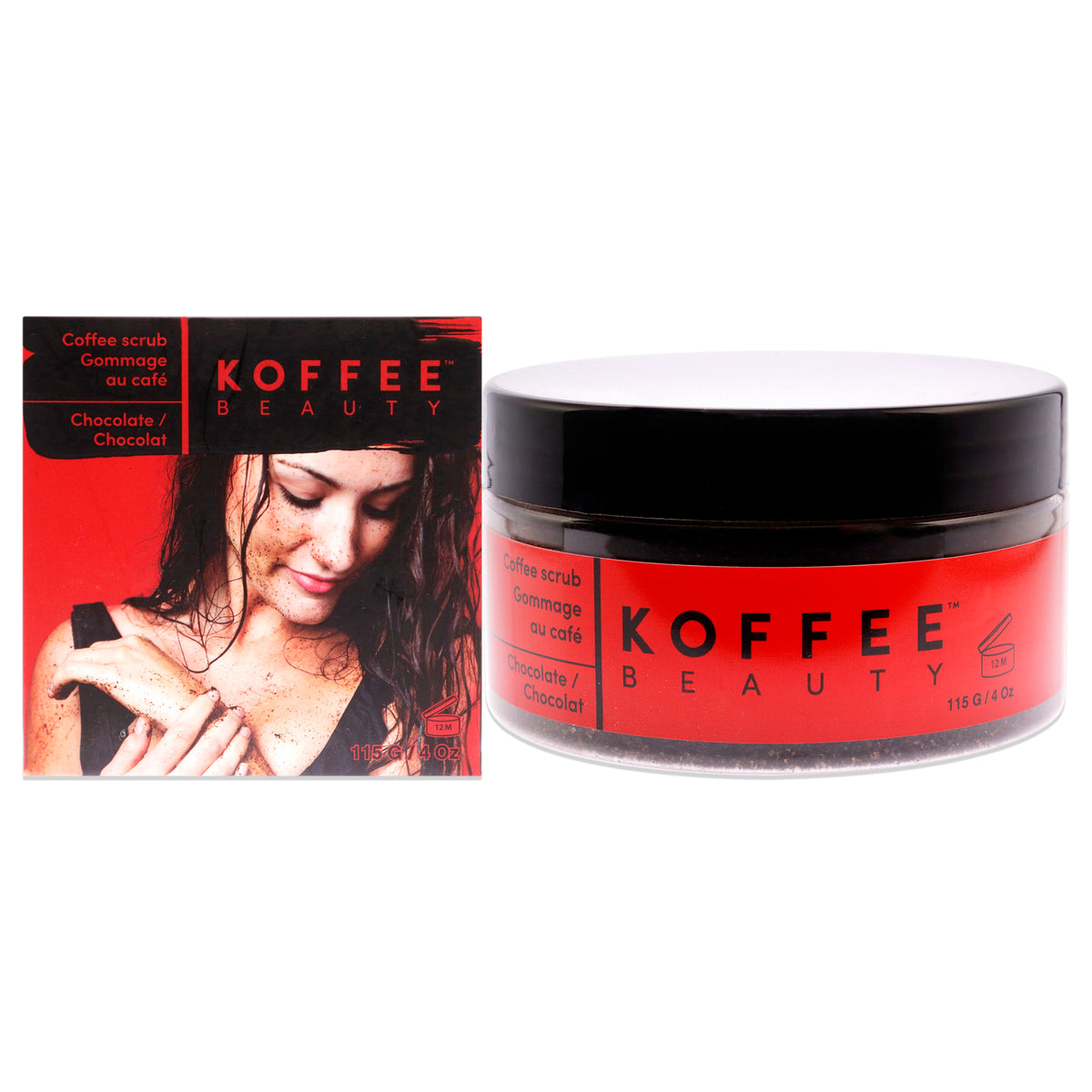 Coffee Scrub - Chocolate by Koffee Beauty for Unisex - 4 oz Scrub