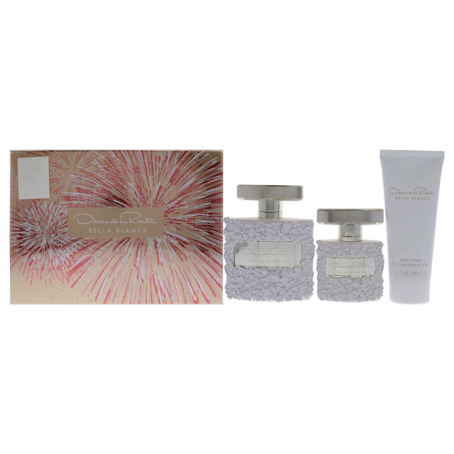 Bella Blanca by Oscar De La Renta for Women - 3 Pc Gift Set 3.4oz EDP Spray, 3.4oz Body Lotion, 1oz EDP Spray