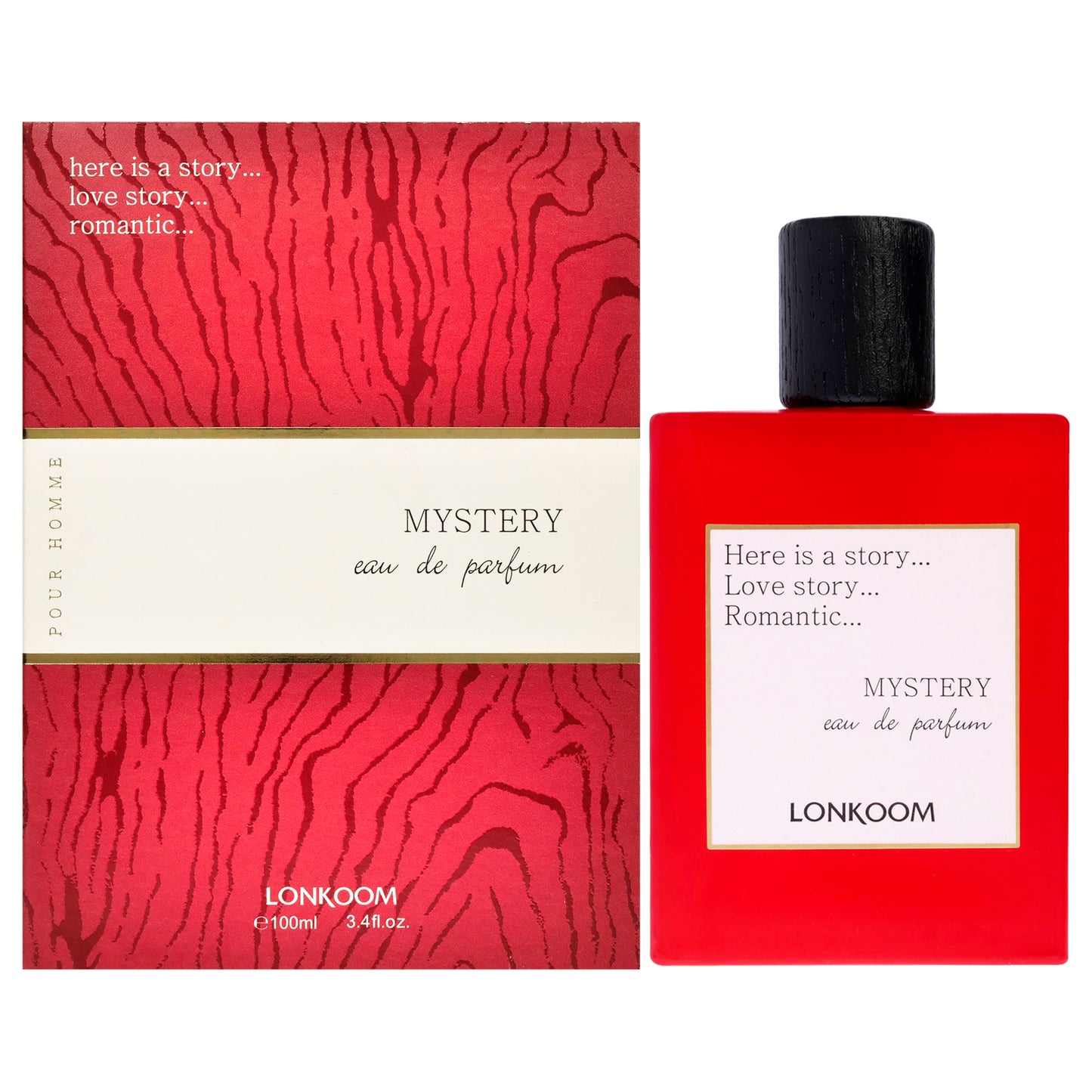Mystery - Red by Lonkoom for Women - 3.4 oz EDP Spray
