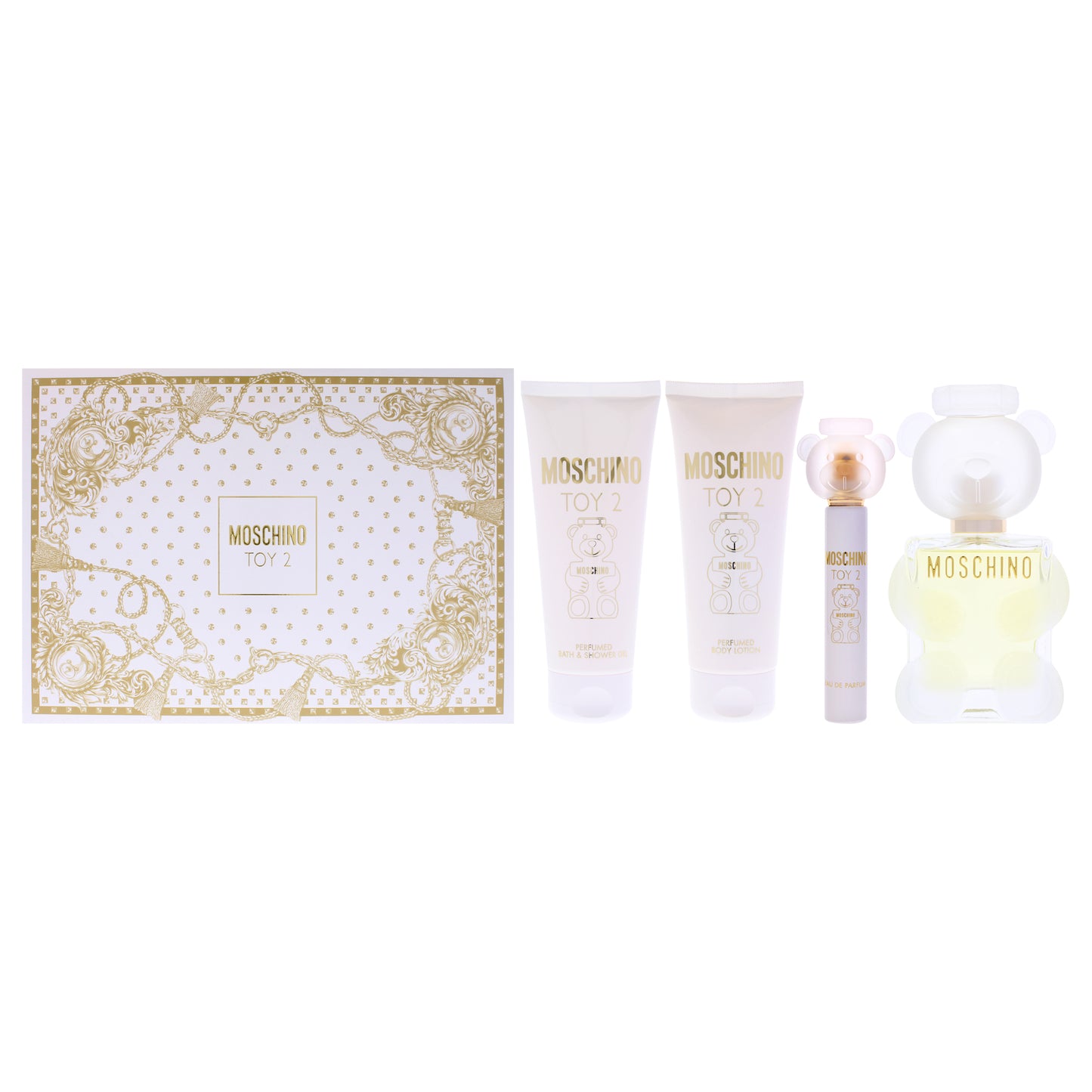 Moschino Toy 2 4 Pc Gift Set 3.4oz EDP Spray