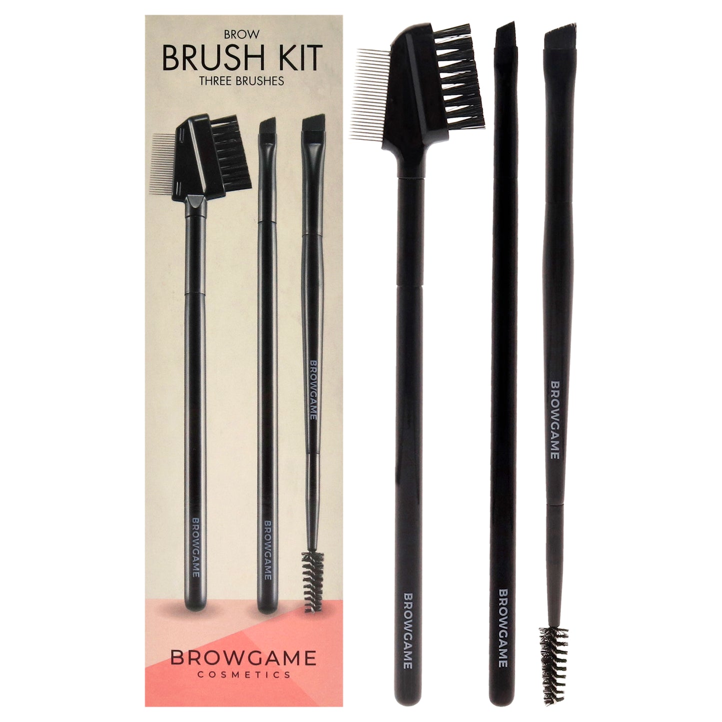 Brow Brush Kit 3 Pc Signiture Combo Brow Brush