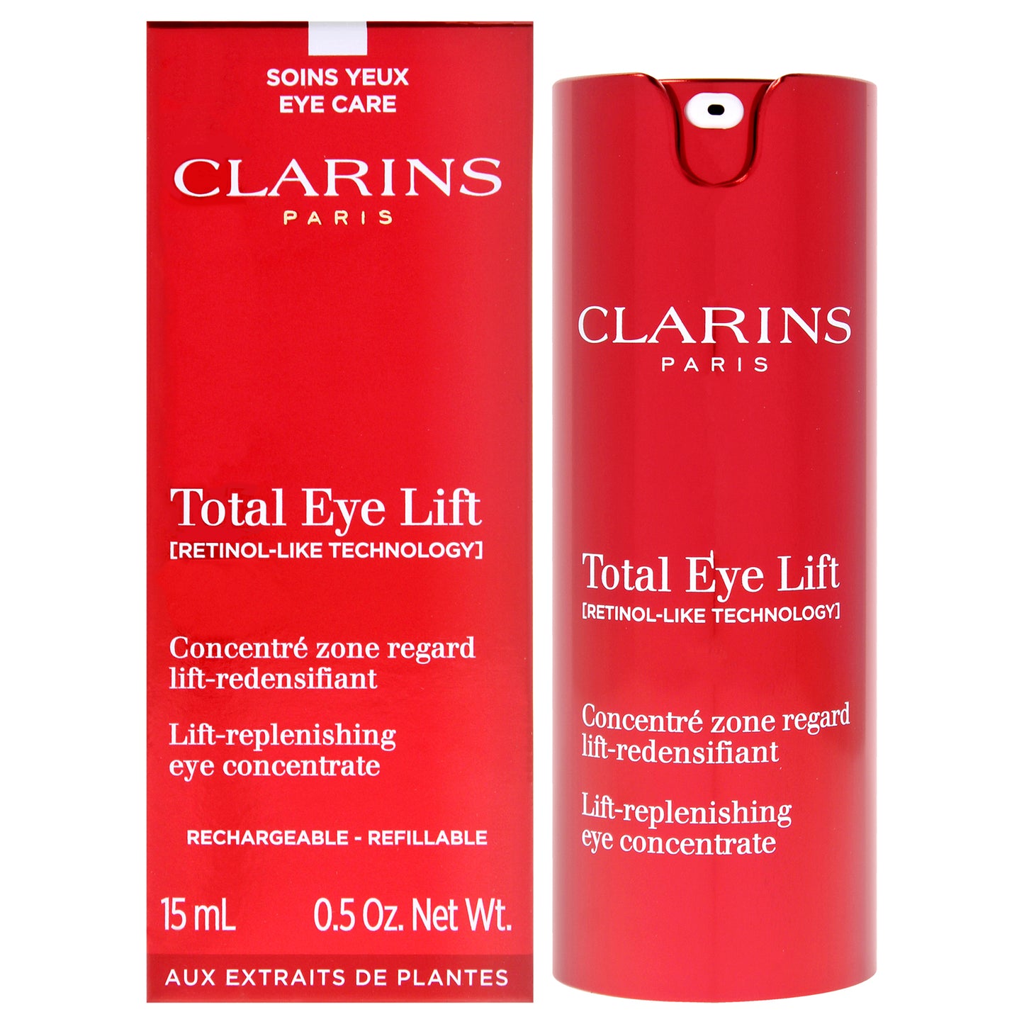 Total Eye Lift Eye Concentrate by Clarins for Women - 0.5 oz Treatment (Refillable)