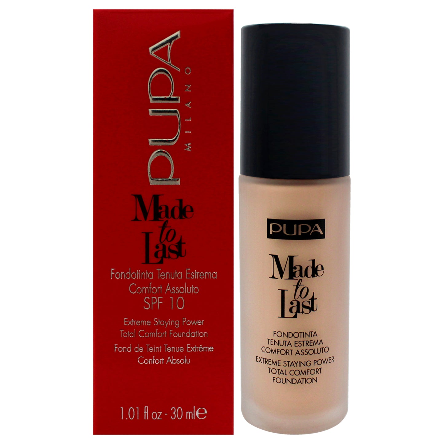 Made to Last Extreme Staying Power Foundation SPF 10 - 020 Light Beige by Pupa Milano for Women - 1.01 oz Foundation