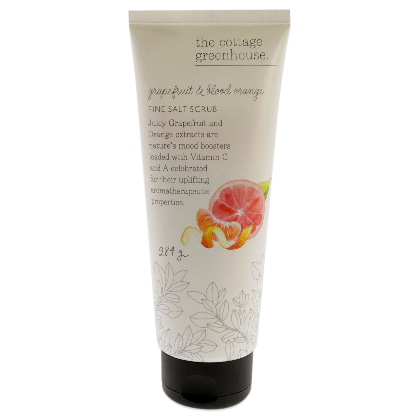 Fine Salt Scrub - Grapefruit and Blood Orange by The Cottage Greenhouse for Unisex - 10 oz Scrub