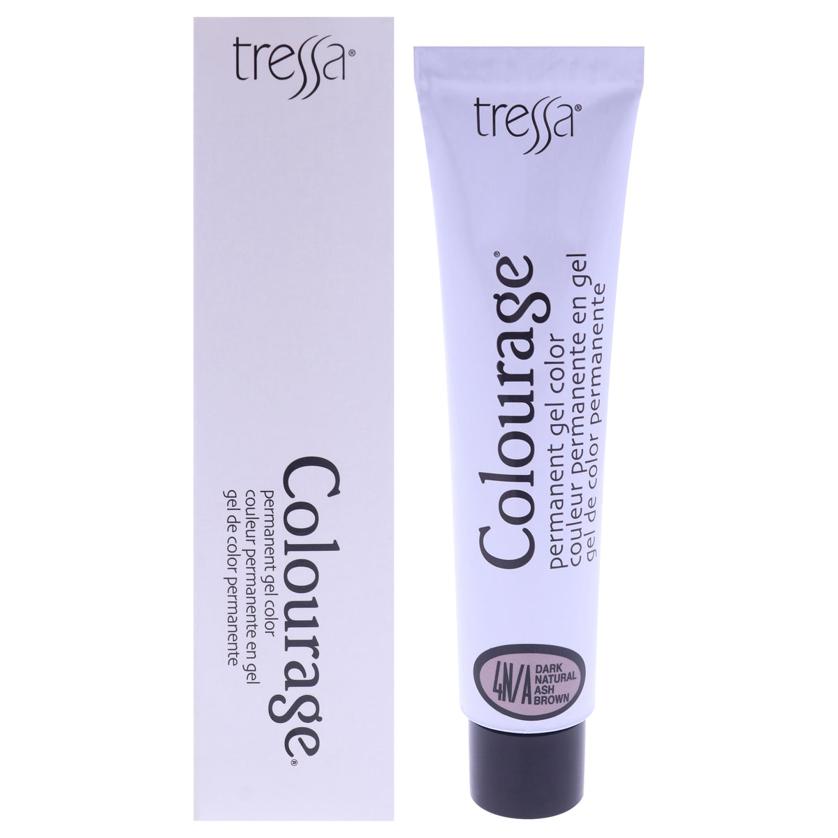 Colourage Permanent Gel Color - 4NA Dark Natural Ash Brown by Tressa for Unisex - 2 oz Hair Color