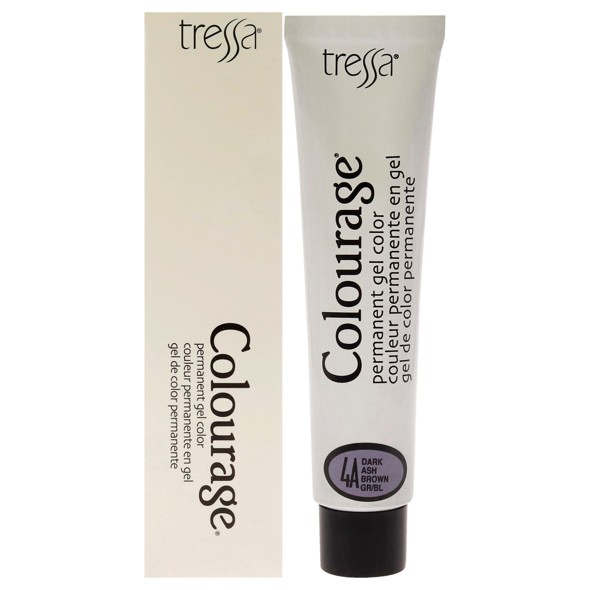 Colourage Permanent Gel Color - 4A Dark Ash Brown by Tressa for Unisex - 2 oz Hair Color