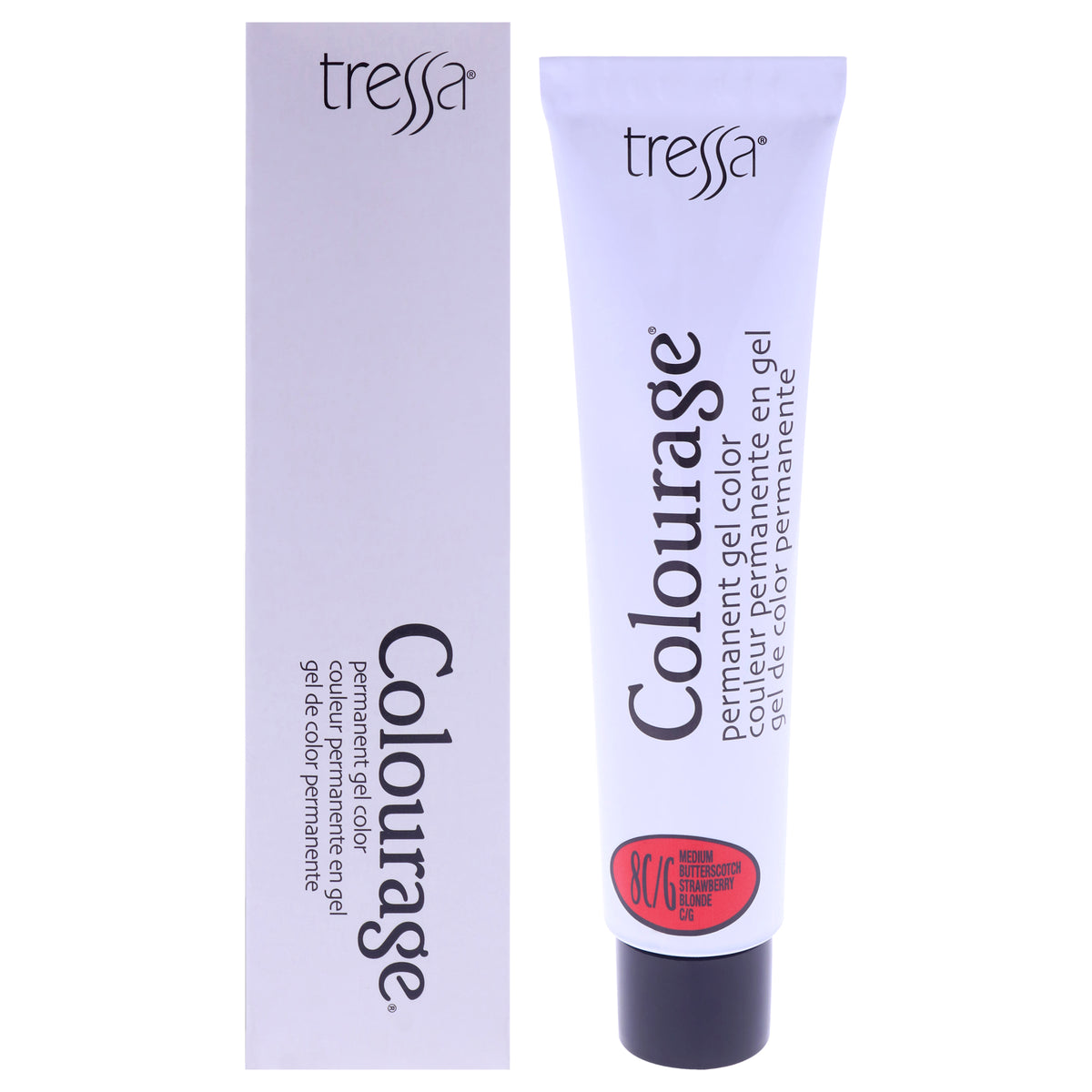 Colourage Permanent Gel Color - 8CG Medium Butterscotch Strawberry Blonde by Tressa for Unisex - 2 oz Hair Color