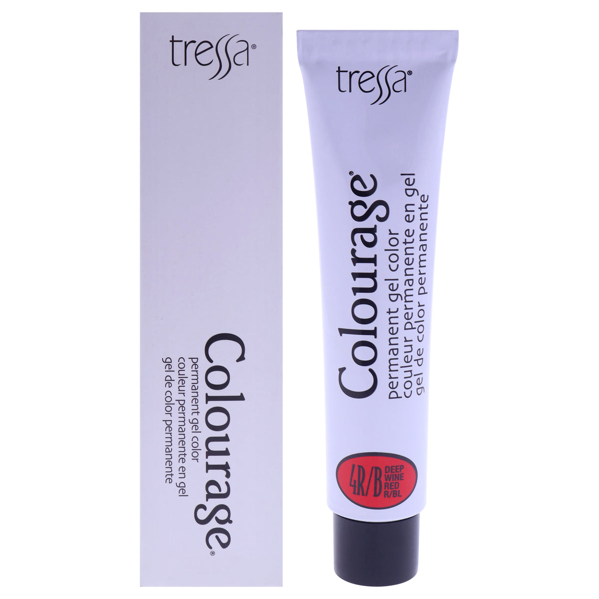 Colourage Permanent Gel Color - 4RB Deep Wine Red by Tressa for Unisex - 2 oz Hair Color