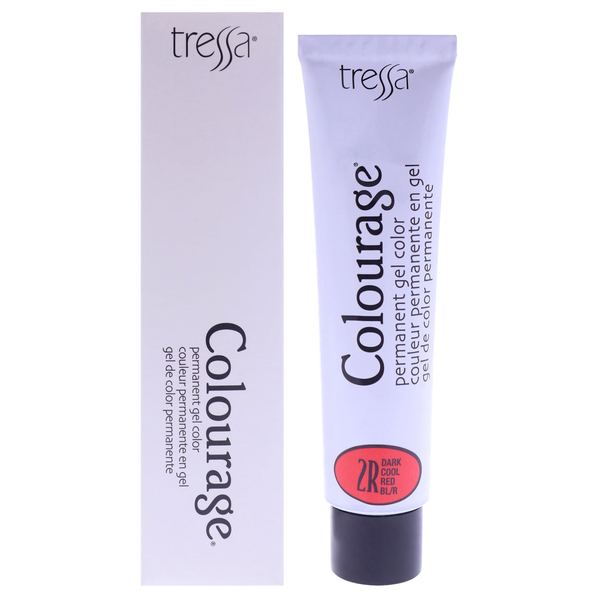 Colourage Permanent Gel Color - 2R Dark Cool Red by Tressa for Unisex - 2 oz Hair Color