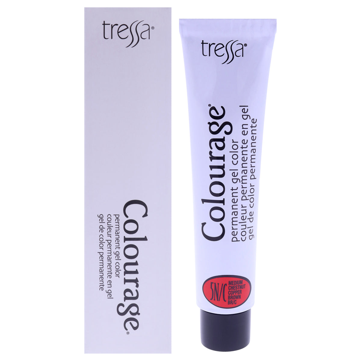 Colourage Permanent Gel Color - 5NC Medium Chestnut Copper Brown by Tressa for Unisex - 2 oz Hair Color