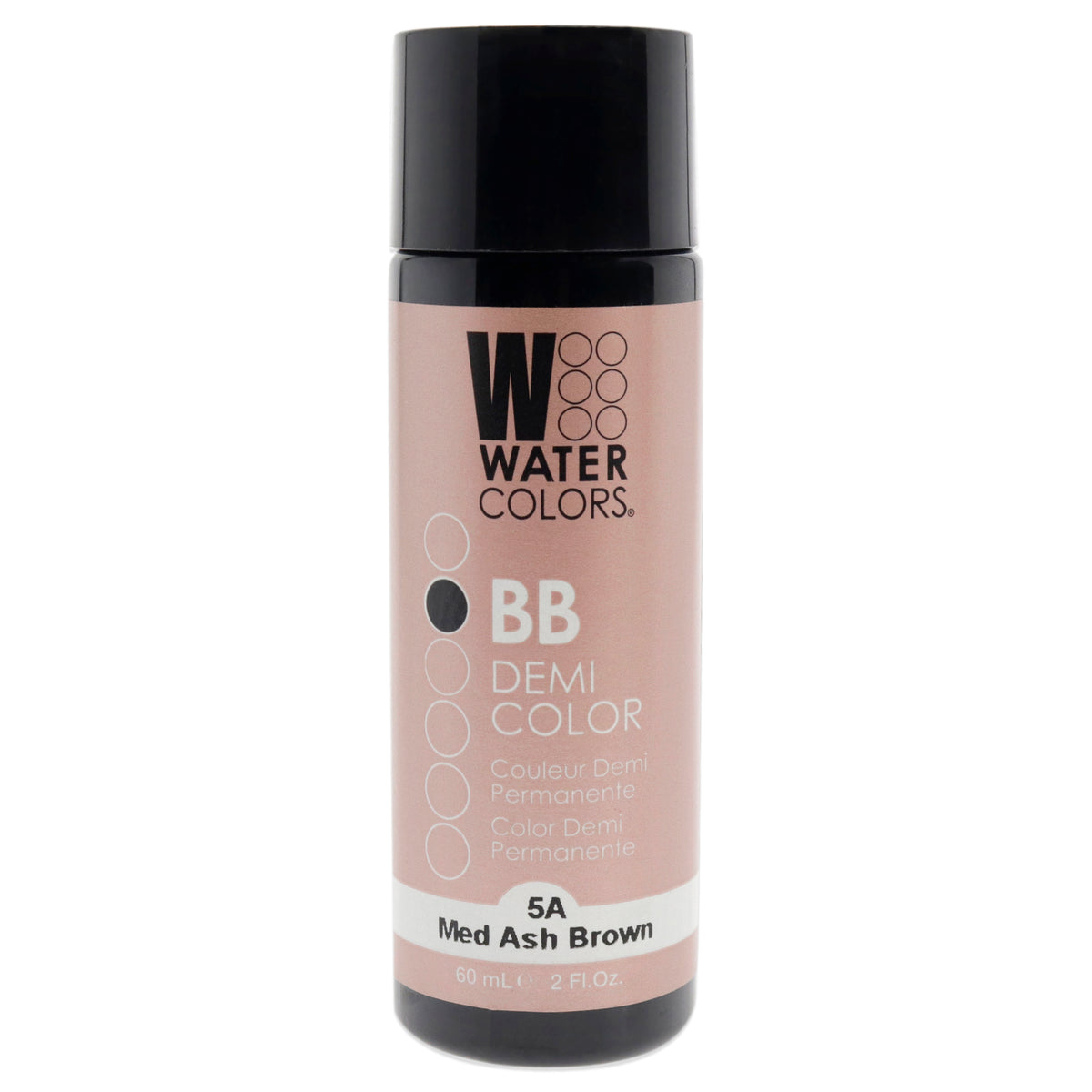 Watercolors BB Demi-Permanent Hair Color - 5A Medium Ash Brown by Tressa for Unisex - 2 oz Hair Color