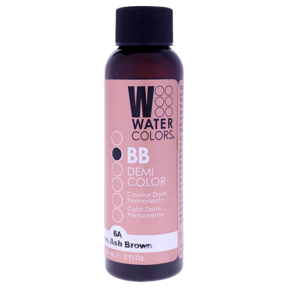 Watercolors BB Demi-Permanent Hair Color - 6A Medium Ash Brown by Tressa for Unisex - 2 oz Hair Color