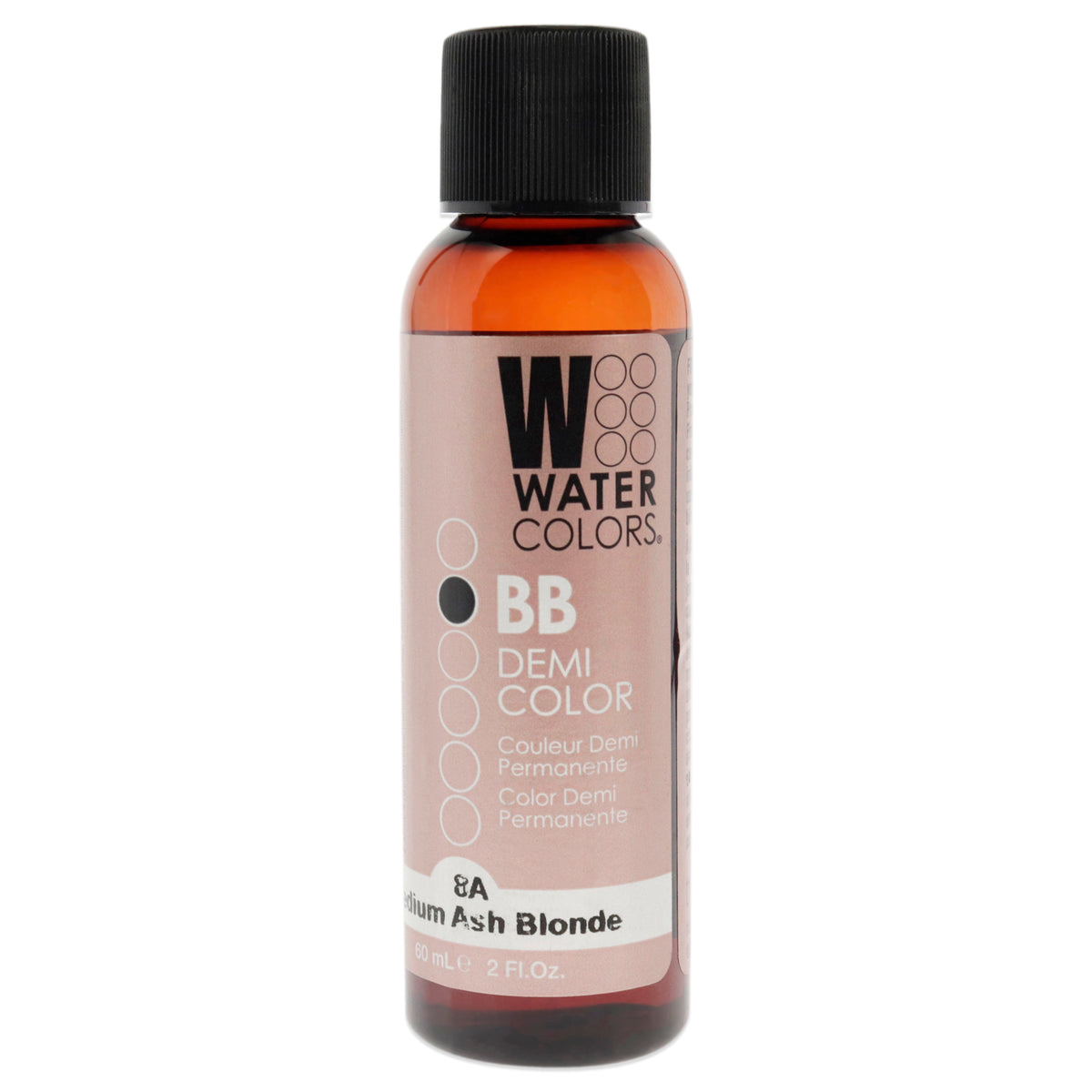 Watercolors BB Demi-Permanent Hair Color - 8A Medium Ash Blonde by Tressa for Unisex - 2 oz Hair Color
