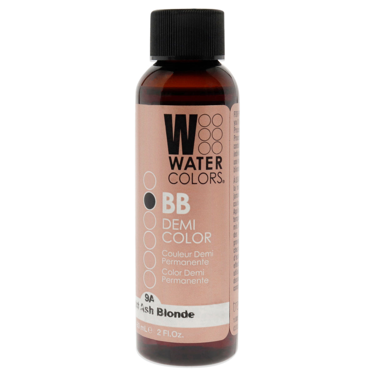Watercolors BB Demi-Permanent Hair Color - 9A Light Ash Blonde by Tressa for Unisex - 2 oz Hair Color