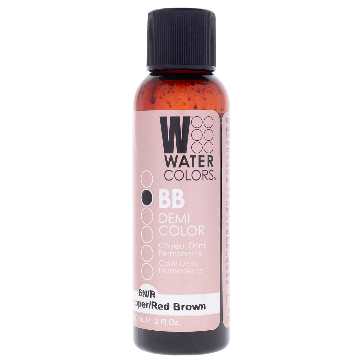 Watercolors BB Demi-Permanent Hair Color - 6NR Light Copper Red Brown by Tressa for Unisex - 2 oz Hair Color
