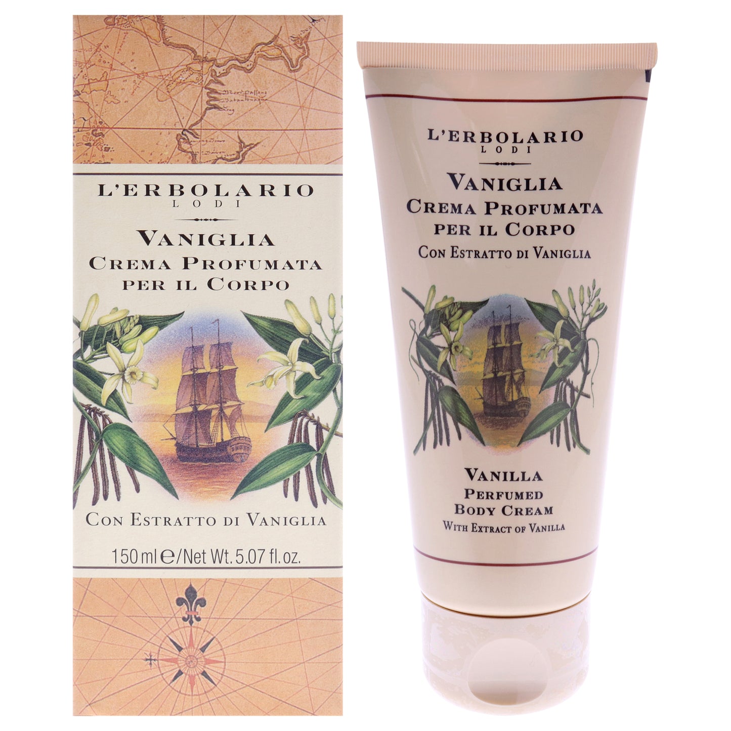 Perfumed Body Cream - Vanilla by LErbolario for Unisex - 5.07 oz Body Cream
