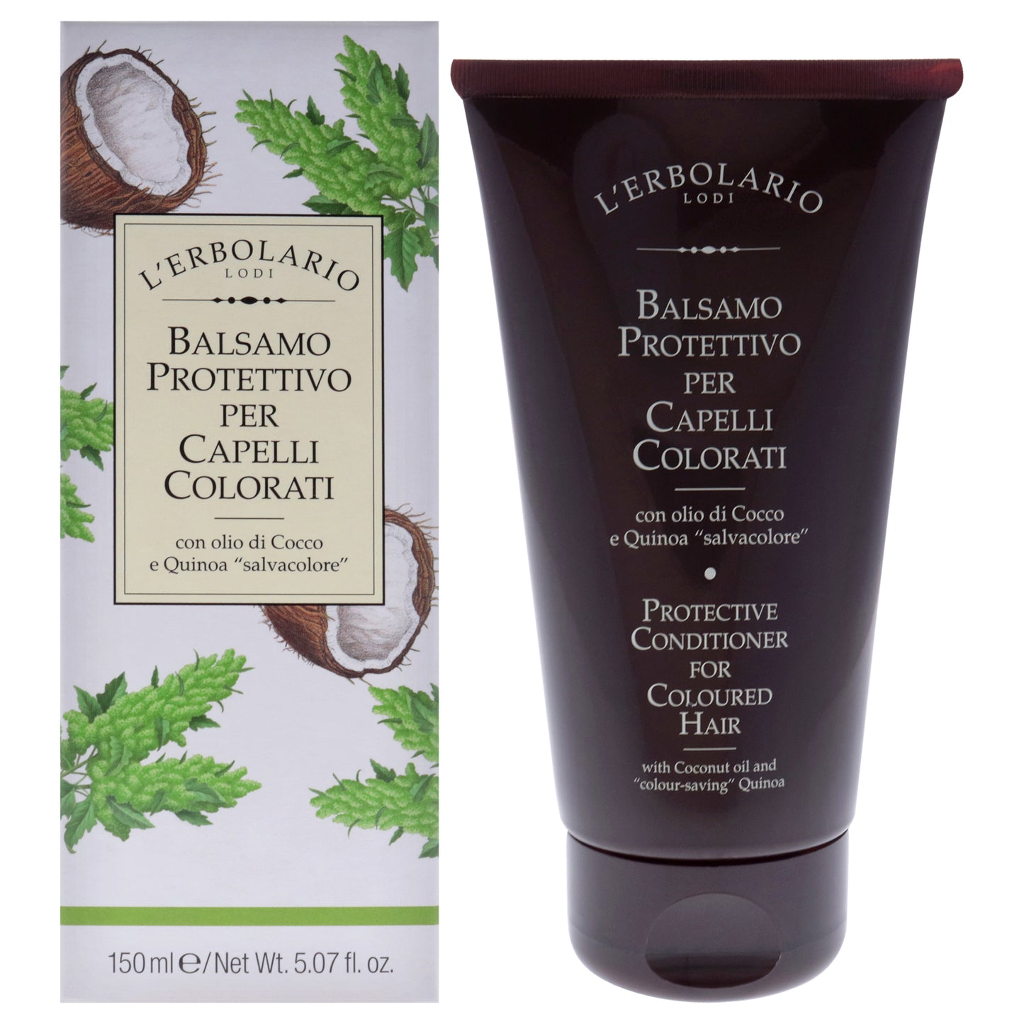 Protective Conditioner for Coloured Hair by LErbolario for Unisex - 5.07 oz Conditioner