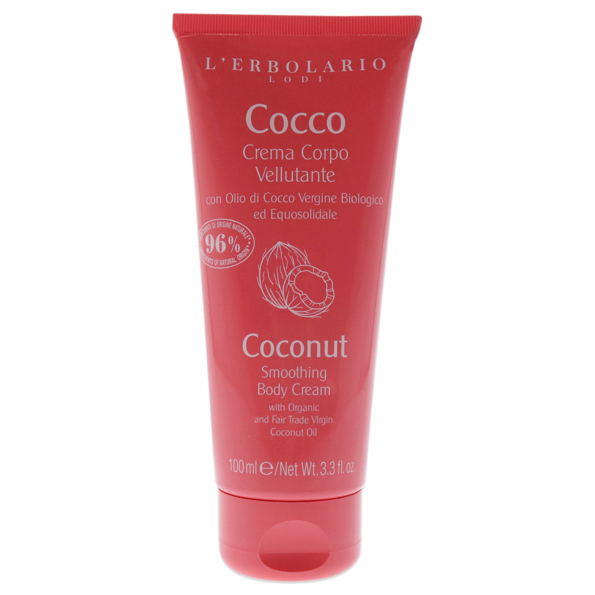 Smoothing Body Cream - Coconut by LErbolario for Unisex - 3.3 oz Body Cream