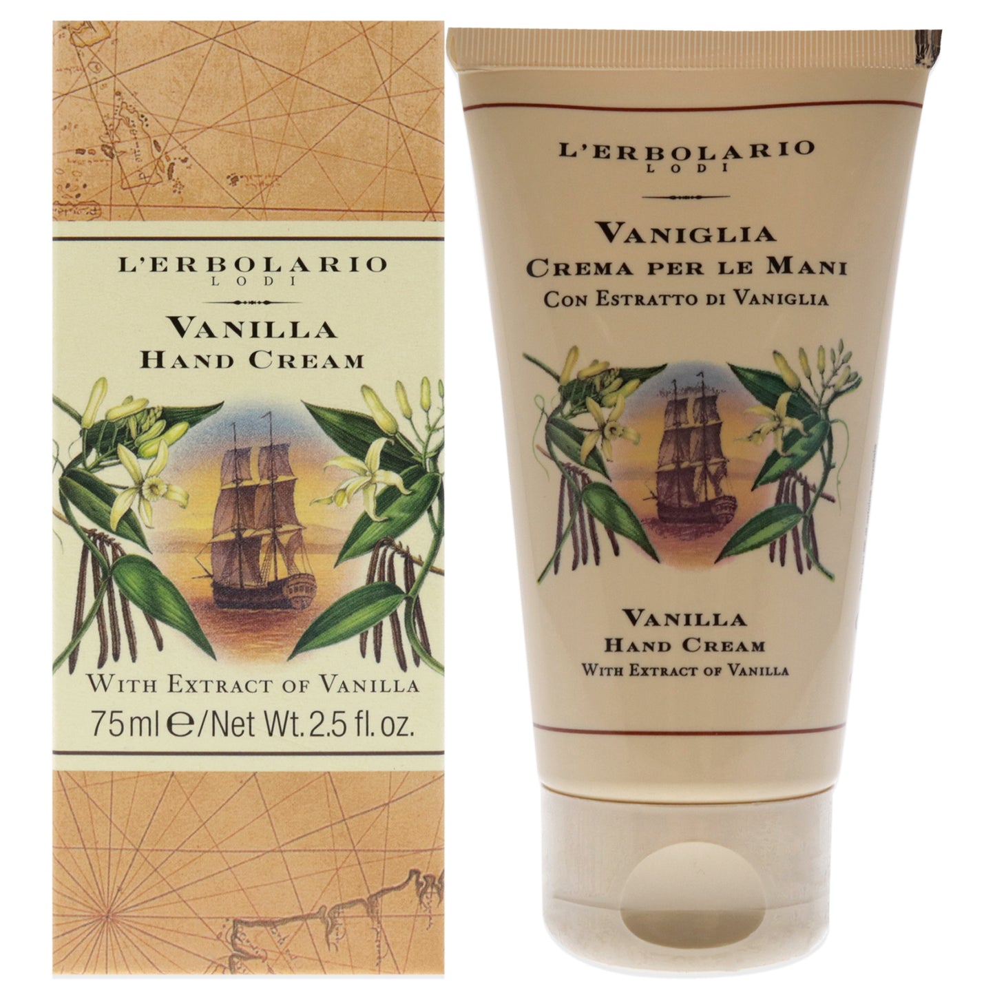 Hand Cream - Vanilla by LErbolario for Women - 2.5 oz Cream