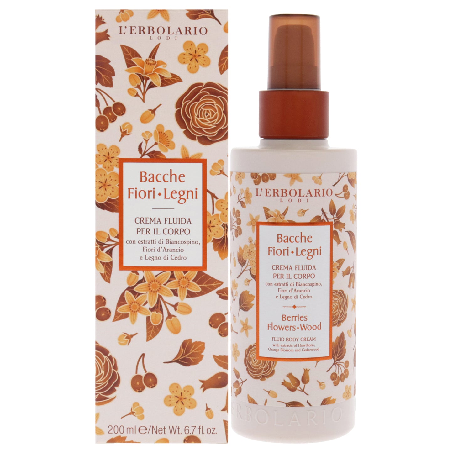 Fluid Body Cream - Berries Flowers Wood 6.7 oz Body Cream