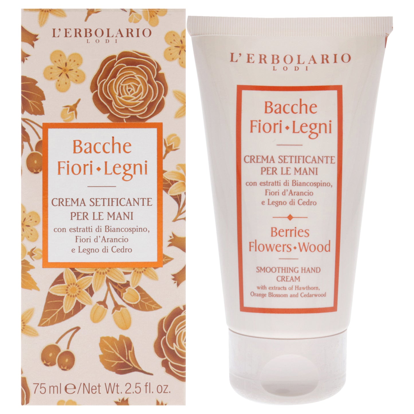 Smoothing Hand Cream - Berries Flowers Wood by LErbolario for Unisex - 2.5 oz Cream