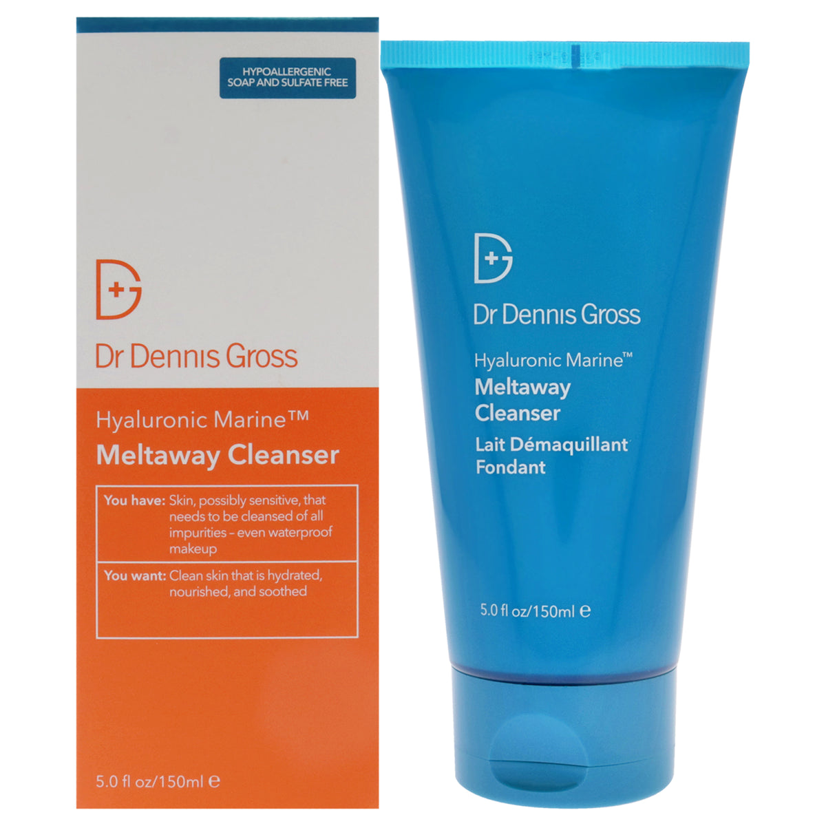 Hyaluronic Marine Meltaway Cleanser by Dr. Dennis Gross for Unisex - 5 oz Cleanser