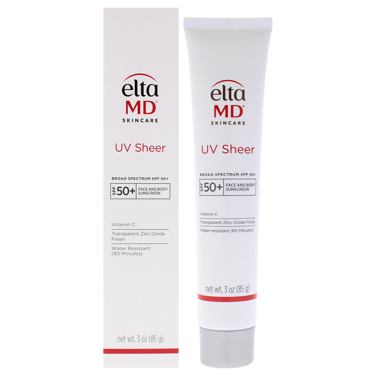 UV Sheer SPF 50 Plus by EltaMD for Unisex - 3 oz Sunscreen