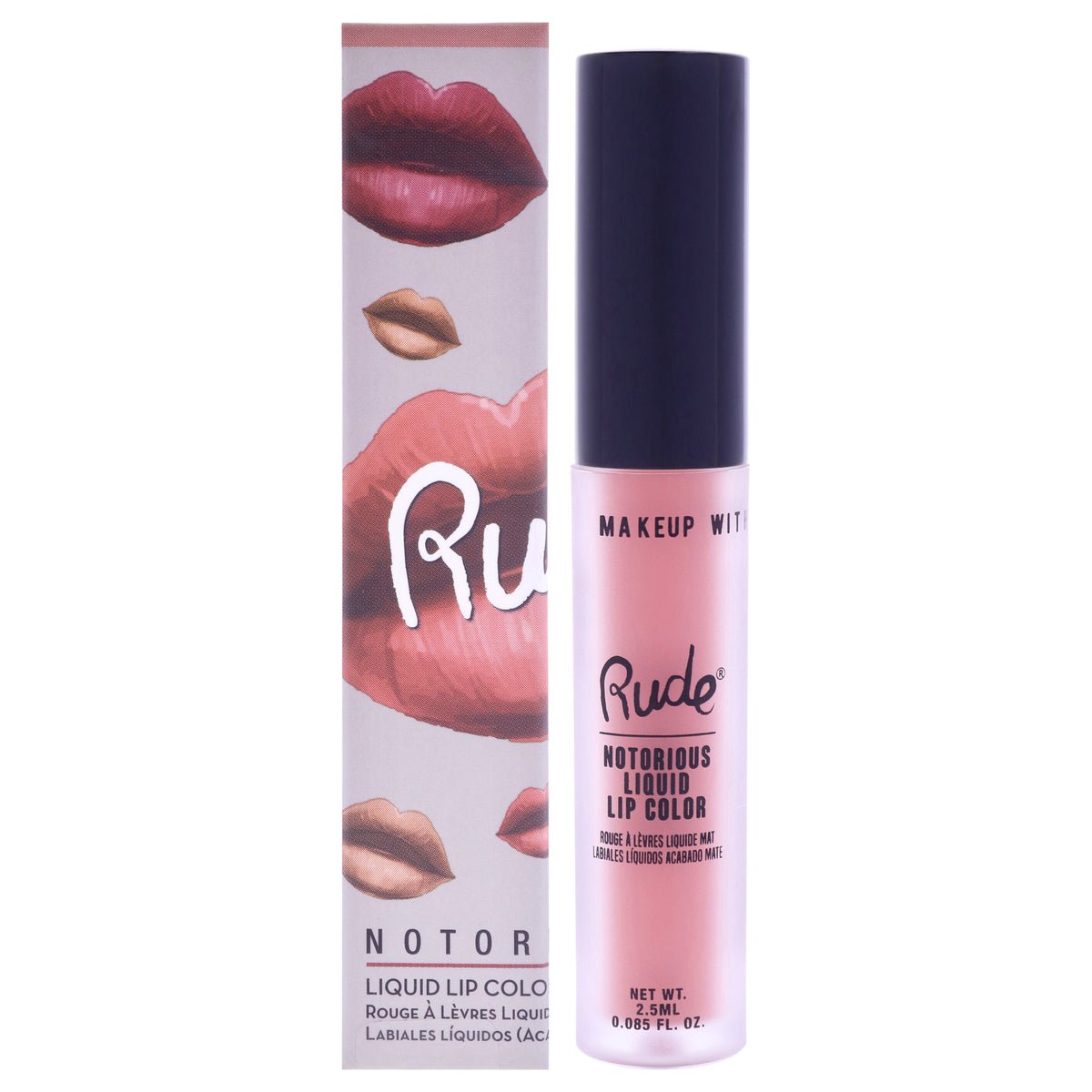 Notorious Liquid Lip Color - False Hope by Rude Cosmetics for Women - 0.1 oz Lipstick