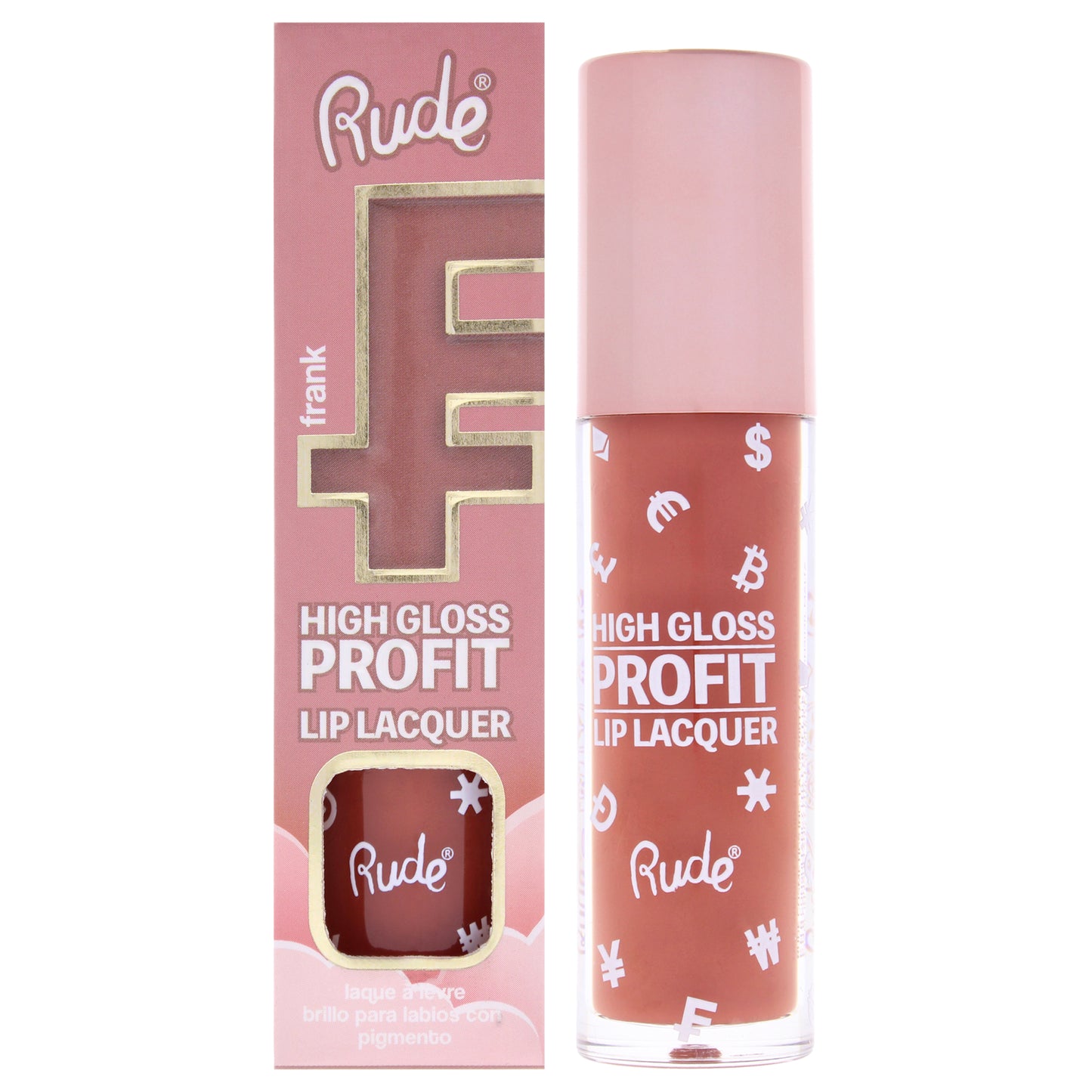 High Gloss Profit Lip Lacquer - Frank by Rude Cosmetics for Women - 0.141 oz Lip Gloss