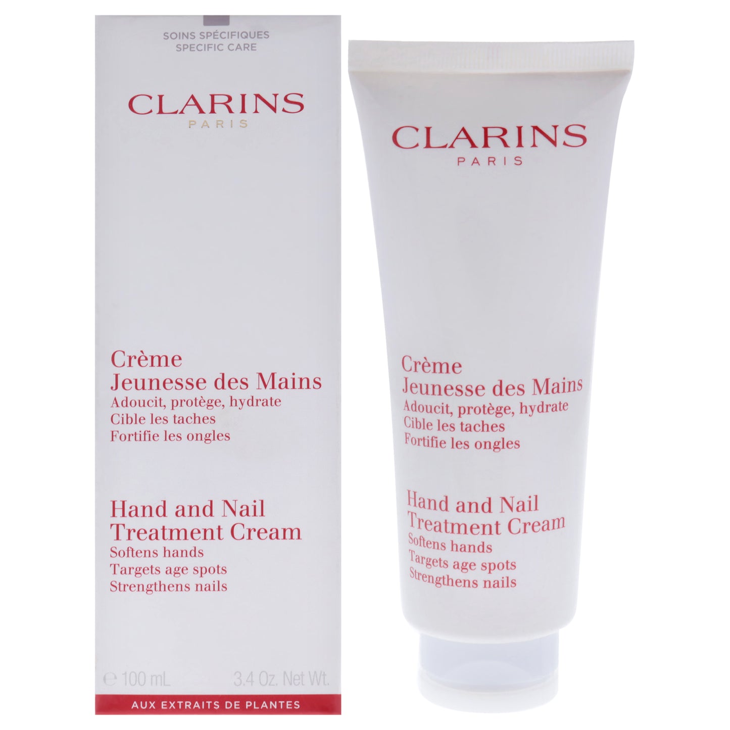 Hand and Nail Treatment Cream by Clarins for Unisex - 3.4 oz Cream (Tester)
