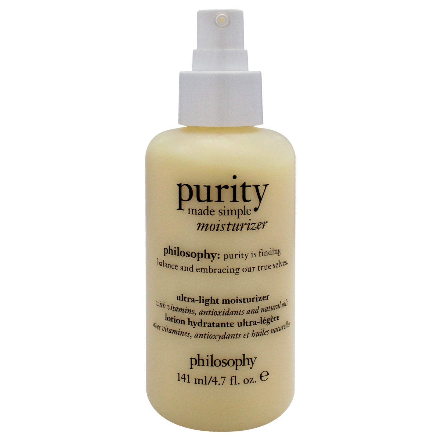 Purity Made Simple Ultra Light Moisturizer by Philosophy for Women - 4.7 oz Moisturizer (Tester)