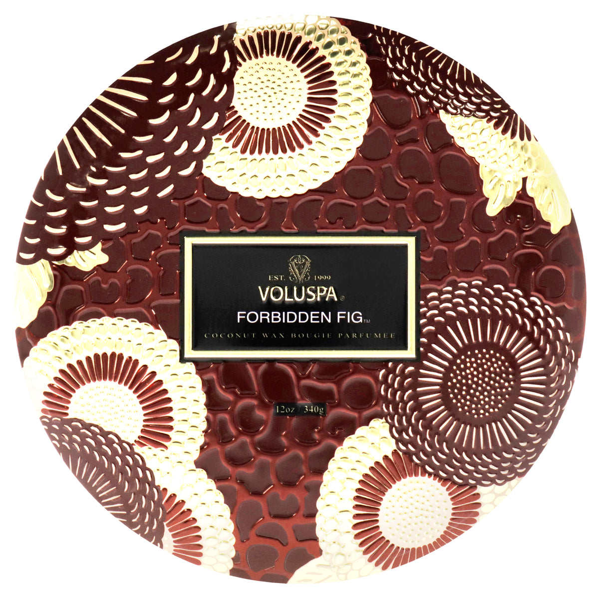 Japonica Collection 3 Wick Tin Candle - Forbidden Fig by Voluspa for Unisex - 12 oz Candle