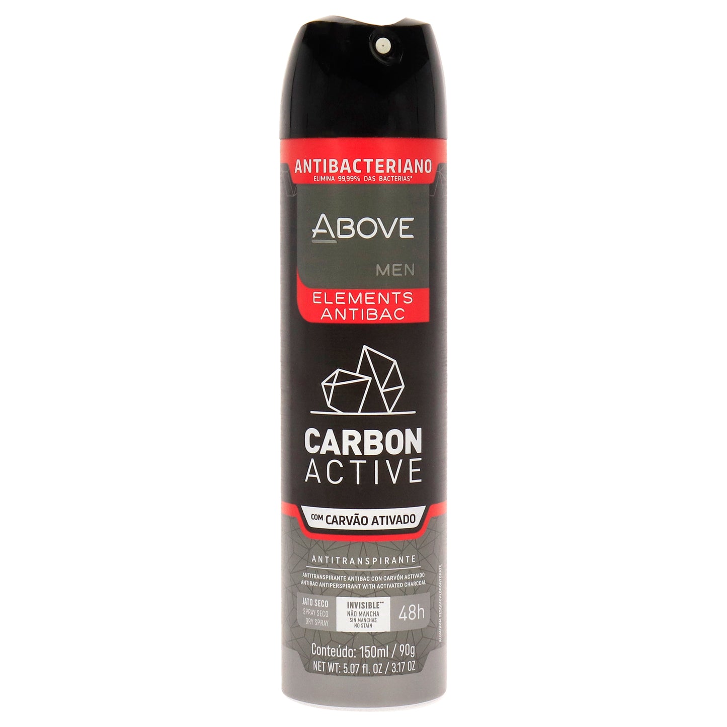 48 Hours Elements Antibac Antiperspirant Deodorant - Carbon by Above for Men - 3.17 oz Deodorant Spray
