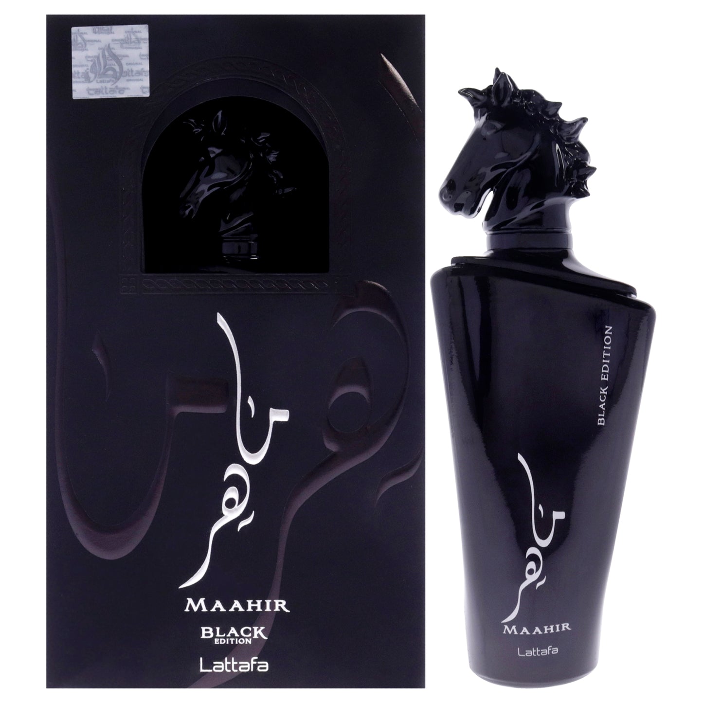 Maahir - Black Edition by Lattafa for Men - 3.4 oz EDP Spray