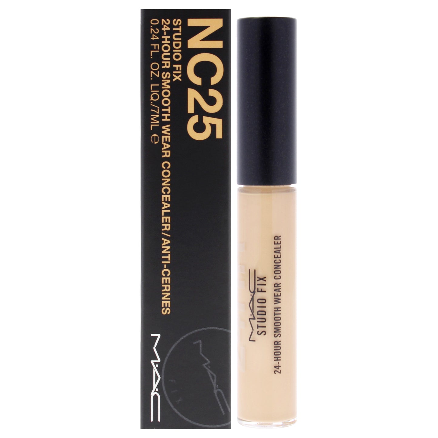Studio Fix 24 Hour Smooth Wear Concealer - NC25 Light Beige with Golden Peach Undertone 0.24 oz Concealer