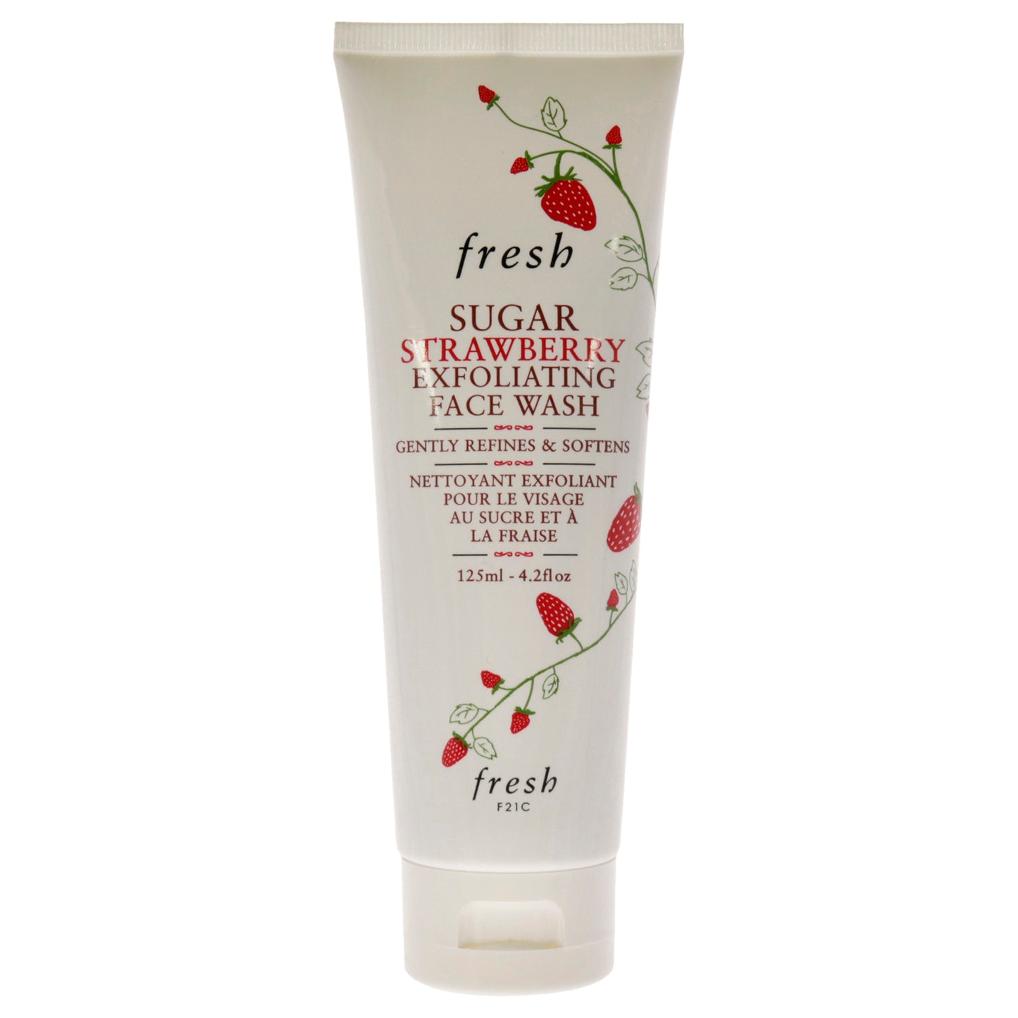 Sugar Strawberry Exfoliating Face Wash by Fresh for Women - 4.2 oz Cleanser