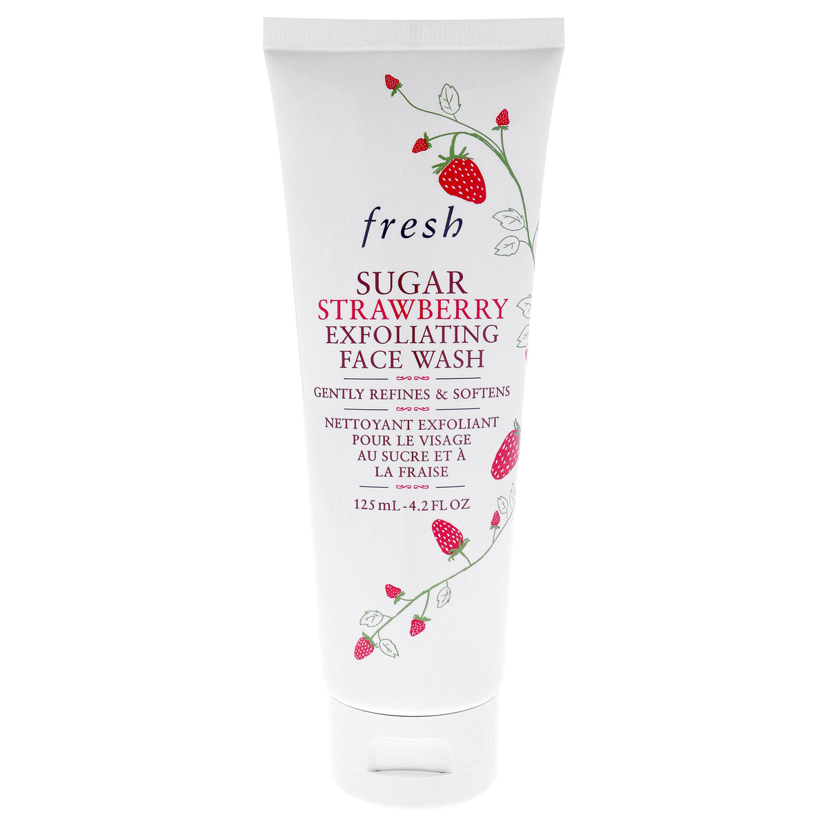 Sugar Strawberry Exfoliating Face Wash by Fresh for Women - 4.2 oz Cleanser