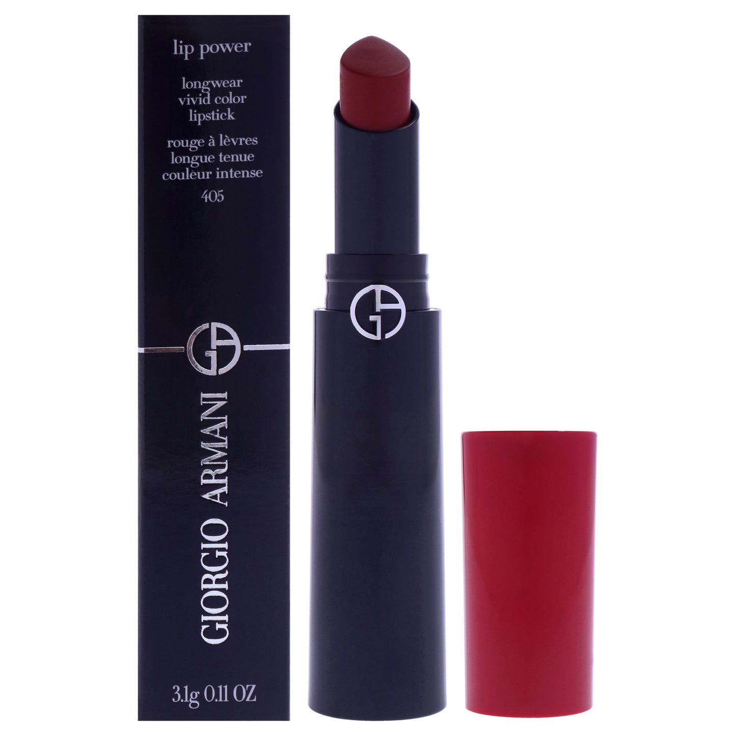 Lip Power Longwear Vivid Color Lipstick - 405 Sultan by Giorgio Armani for Women - 0.11 oz Lipstick