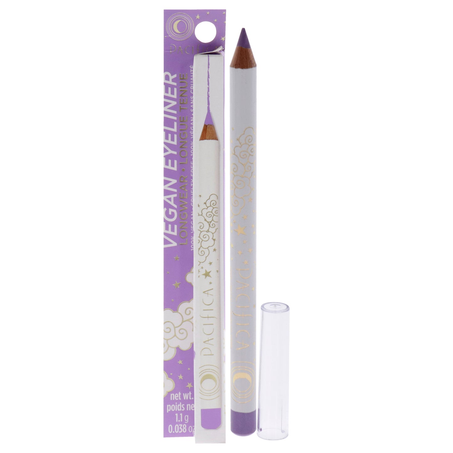 Vegan Longwear Eyeliner - Lilac by Pacifica for Women - 0.038 oz Eyeliner