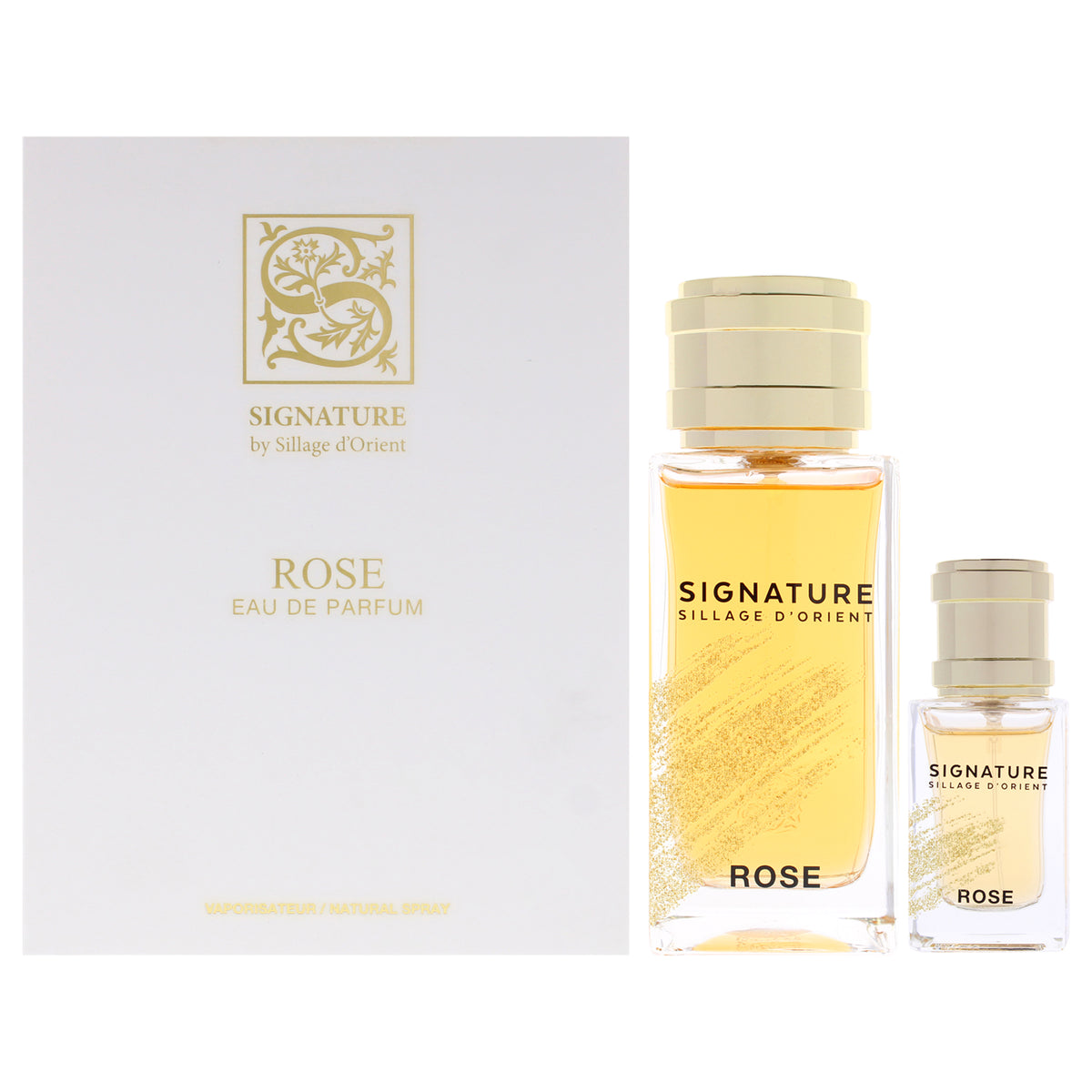 Rose by Sillage dOrient for Women - 3 Pc Gift Set 3.4oz EDP Spray, 0.5oz EDP Spray, Funnel