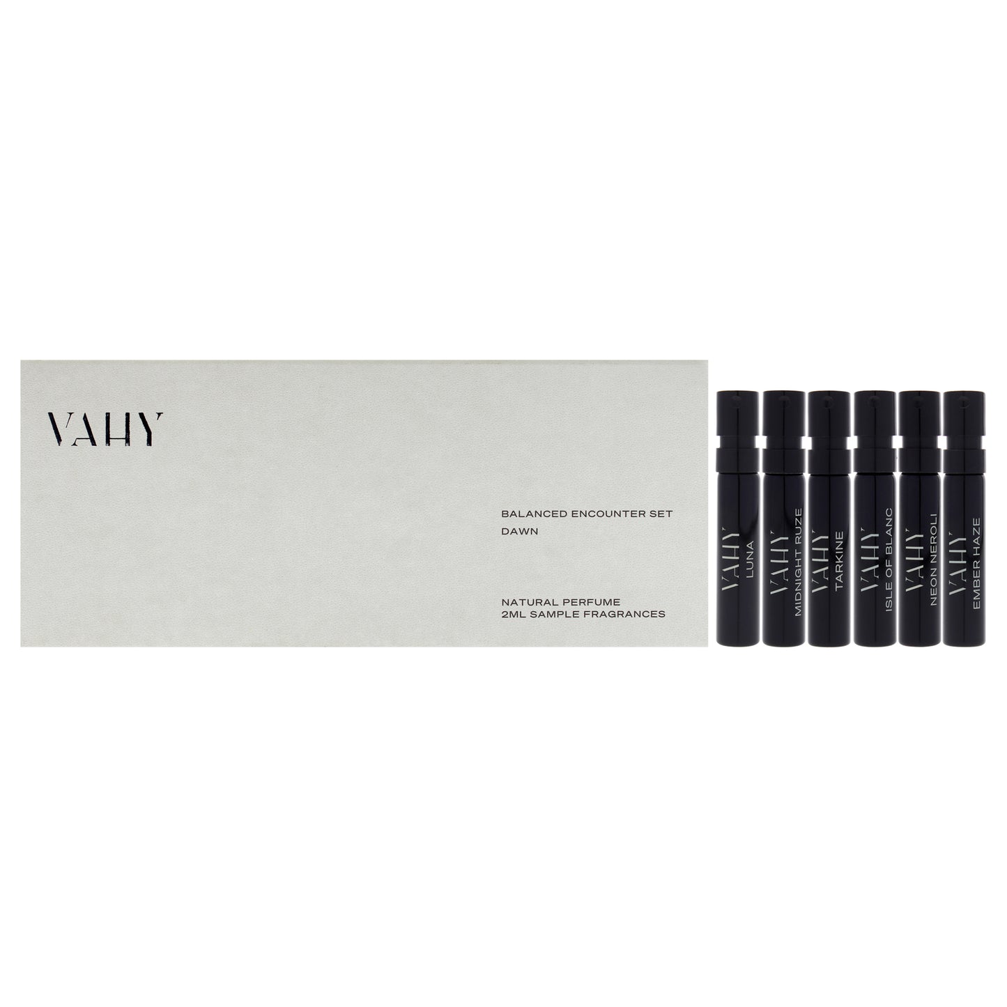 Balanced Encounter Set Dawn 6 Pc Mini Gift Set 2ml Ember Haze EDP Spray Vial