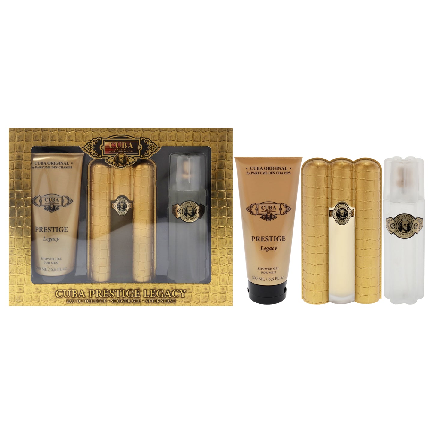 Cuba Prestige Legacy 3 Pc Gift Set 3oz EDT Spray