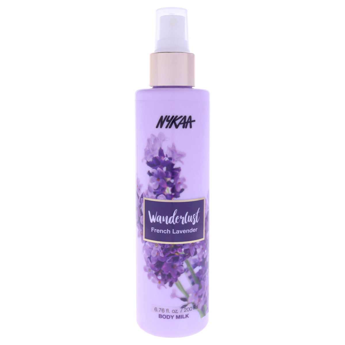Wanderlust Body Milk - French Lavender by Nykaa Naturals for Women - 6.76 oz Body Milk